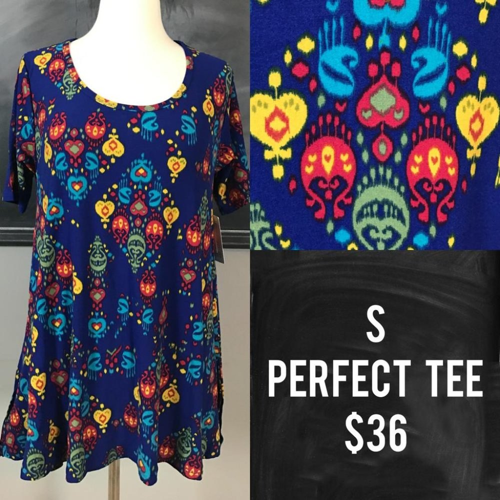 NWT LuLaRoe S Perfect Tee Blue